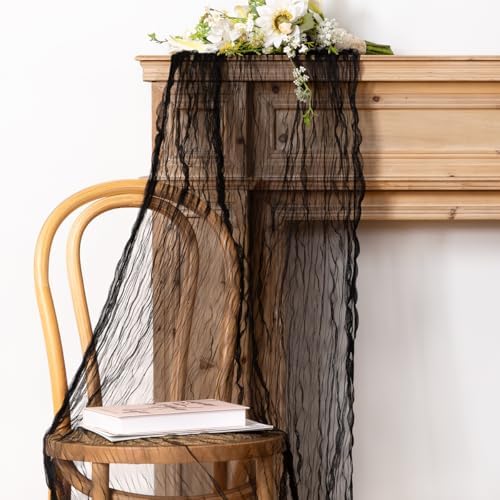 Cheesecloth Table Runner Tulle Fall Boho Wedding Shower Party Home Decor - Image 5