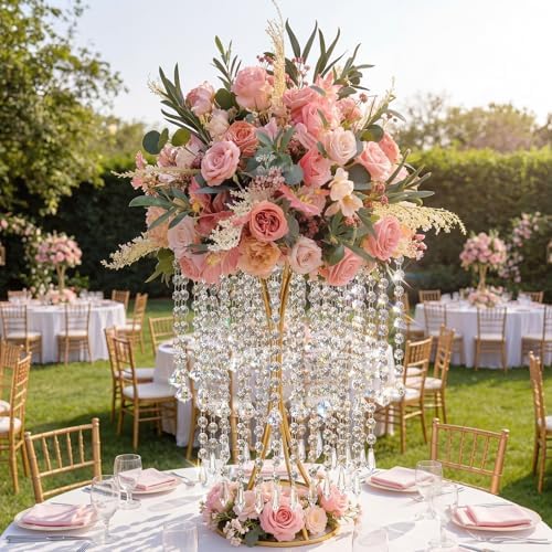 24 Pcs 13 Inch Clear Acrylic Crystal Garland Strands - Image 4