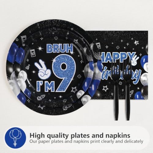 96Pcs 9th Birthday Party Decorations for Boys, Serves 24 - Image 3