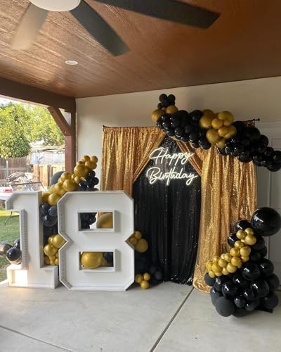 Black Sequin Backdrop Curtain 7ft x 7ft Glitter Photo Booth Backdrop - Image 7