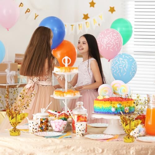 24 Pack Gold Metallic Foil Spray Centerpiece Star Table Decoration Burst Table Centerpieces for Birthday New Year Wedding Anniversary Graduation Party Supply (Gold) - Image 6