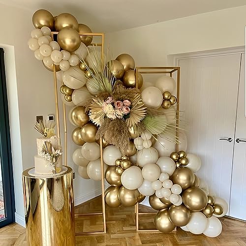 Voircoloria 110pcs Metallic Gold Chrome Latex Party Balloons, 12inch - Image 4
