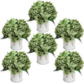 Sage Green Flower Table Centerpieces - Set of 6 by DIYDOFUN