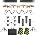 Forlogic Backdrop Stand 10x7.5ft(WxH),Portable Adjustable Photo Back Drop Stand for Party, Photography, Weddings by Forlogic