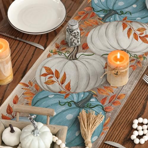 Artoid Mode 210 GSM Fall Table Runner Home Party Decor 13x120 Inch - Image 4