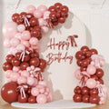 Pink and Red Balloon Arch Kit for Valentines Bridal Shower Decorations by NUTTYBASH