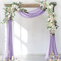 Wedding Arch Draping Fabric Sheer Chiffon Curtain Drape Wedding Party Decor by Socomi