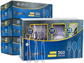 PARTY BARGAINS Disposable Cutlery Set 1440-Piece – Sapphire Settings Clear Plastic Forks Spoons Knives – Heavy-Duty Utensils for Parties Catering Weddings & Events – BPA Free by PARTYBARGAINS