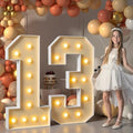 imprsv 13 Marquee Numbers, 4FT Light Up Numbers for 13th Birthday Decor by Letsmakeitimpressive