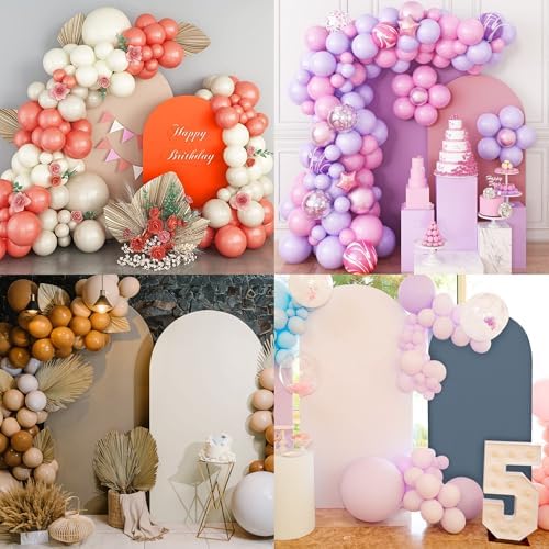 4FT Wedding Arch Cover – Stretchy Spandex Fabric Backdrop for Arch Stand - Image 4