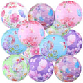 Panelee 12 Pcs Butterfly & Floral Theme Party Decorations Floral Hanging Paper Lanterns 8 Inches Round Flower Paper Lanterns for Summer Tea Party Ceiling Garden Wedding Bridal Decor Supplies by Panelee