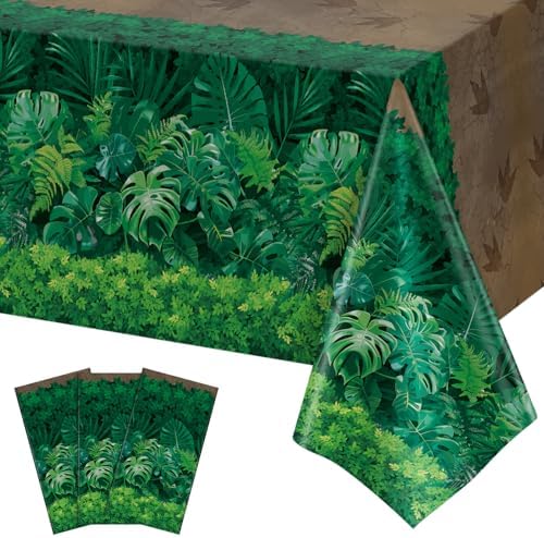 NatNarr 3 Pack Forest Path Tablecloths, Safari Jungle Table Cover by NatNarr
