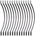 Myard 32-1/4 Inch Iron Deck Balusters, Arc Arch Style, Matte Black by Myard