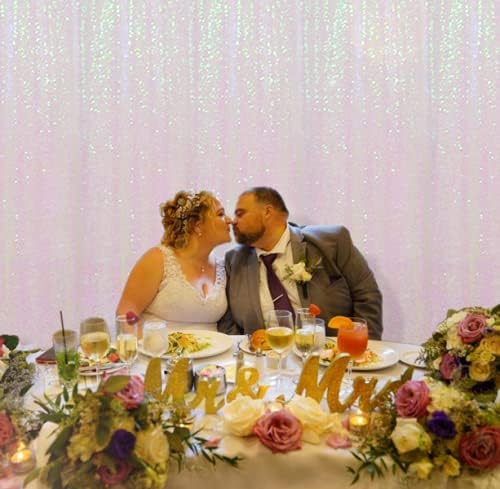 Poise3EHome 6FT x 6FT Iridescent Sequin Photography Backdrop Curtain for Party Decoration - Image 4