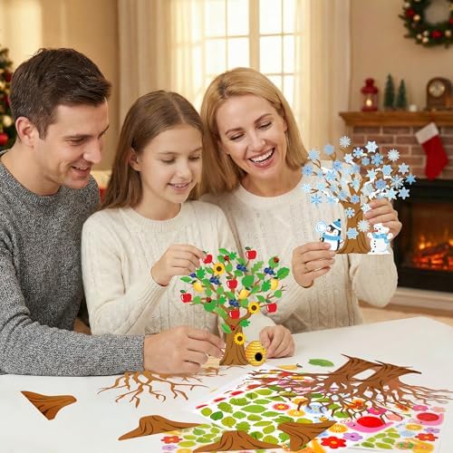 32 Set Seasonal Trees Craft Kits Make Your Own Four Seasons Tree Decoration - Image 4