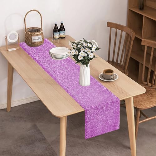 10 Packs 12 x 72 inches Lavender Sequin Table Runner - Image 5