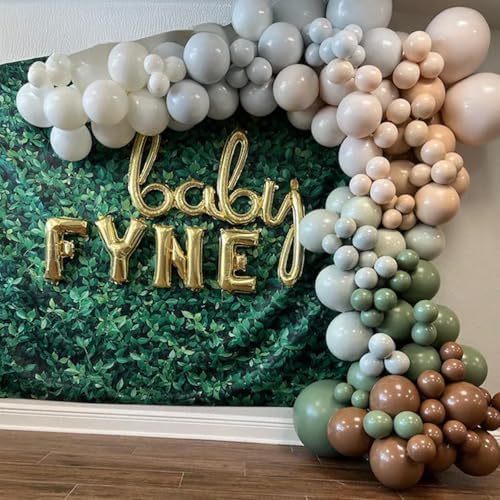 Sage Green Blue Brown Balloons, 60PCS Dinosaur Safari Wild Party Balloon - Image 4