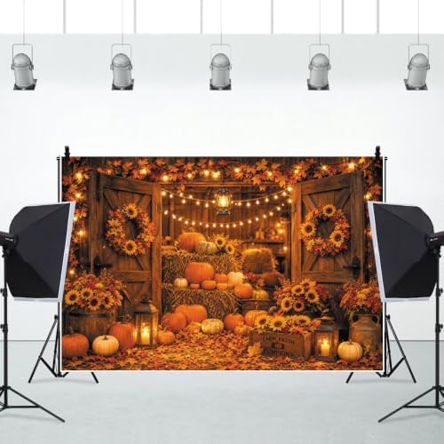 12x8ft Fall Backdrops for Photography Rustic Harvest Thanksgiving Backdrop - Image 6