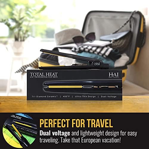 HAI Convertable Total Heat 4/10" in - Flat Iron with Tri-Diamond Ceramic Plates for Highly Textured Hair, 140°F to 450°F. - Image 5