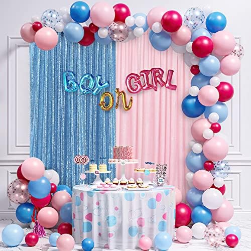 Baby Blue Backdrop Curtains for Party Sequin Fabric 12ftx8ft for Wedding - Image 6