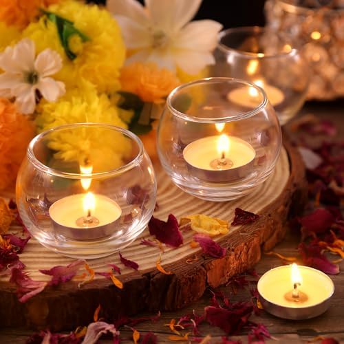 Volens 24PCS Clear Votive Candle Holders for Table Centerpieces - Image 4