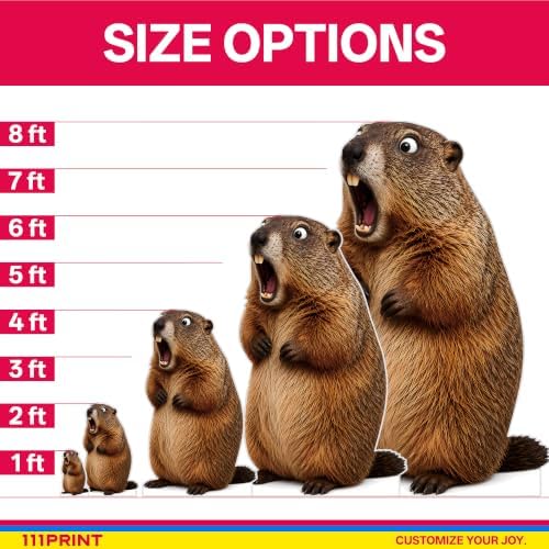 Funny Groundhog Life Size Cardboard Cutout Standee, 6FT - Image 6