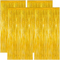 4 Pack 2026 Graduation Party Decorations, 3.28 x 7.05 Feet Gold Grad Curtains, Metallic Gold Backdrop Curtain Class of 2026 Backdrop Party Streamer, Congrad Backdrop Grad Decor 2026 by ZATAYE
