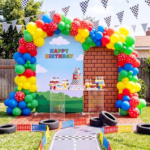 2 Set 6ft 7.2 ft Video Game Arch Backdrop Covers Stretchy Fabric - Image 5