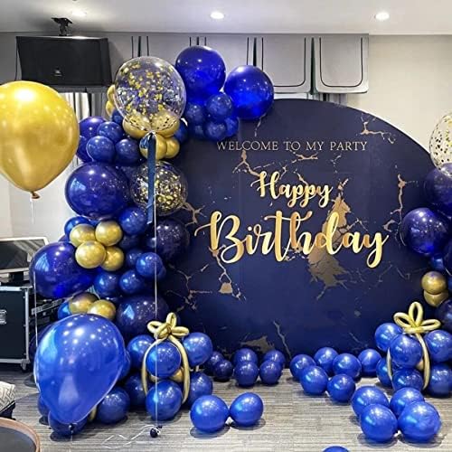 412pcs Royal Blue Balloons 18 12 10 5 Inch Blue Balloon Garland Arch Kit Different Sizes Matte Latex Balloons for Baby Shower Birthday Wedding Party Decorations - Image 5