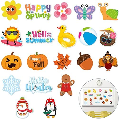 Haooryx Spring Summer Fall Winter Classroom Cutouts Bulletin Board Set by Haooryx