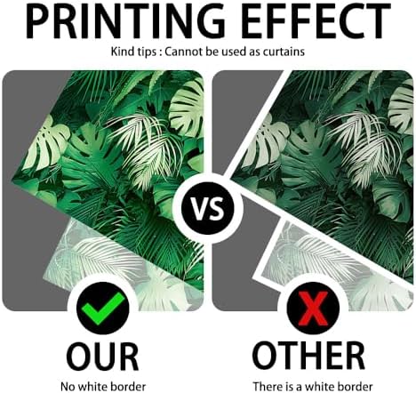 7x5FT Polyester Tropical Jungle Palm Leaves Backdrop Summer Hawaiian Safari Green Plant Photography Background Supplies Luau Aloha Birthday Party Decor Banner Photo Booth Studio Props - Image 5