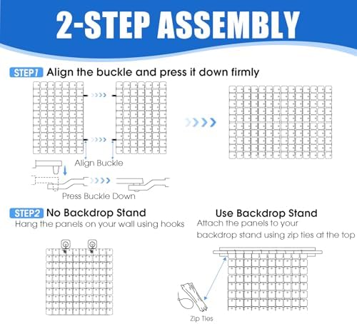 Ozikutech 36 Pcs Iridescent Silver Shimmer Wall Backdrop Panels for Party - Image 7