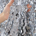 3 Pack Wave Silver Tinsel Curtain - 3.3x6.6 Feet Foil Streamers Birthday Party Decorations Wedding Background Decor Photo Booth Props by CYLMFC