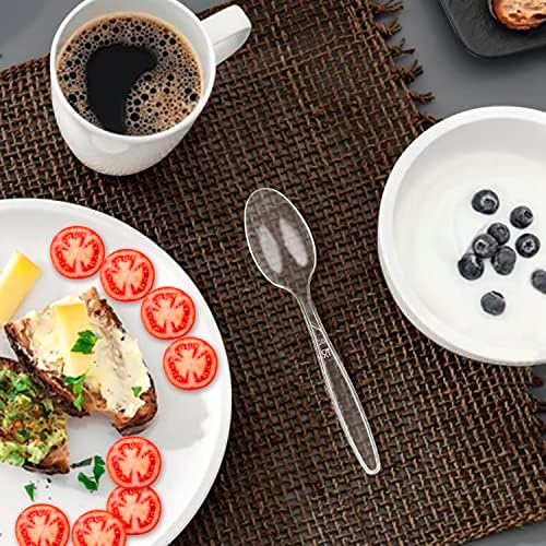 Party Bargains Disposable Cutlery set, Color: Clear Sapphire, Count: 720 Pcs: 120 Knives, 240 Spoons, 360 Forks - Image 6