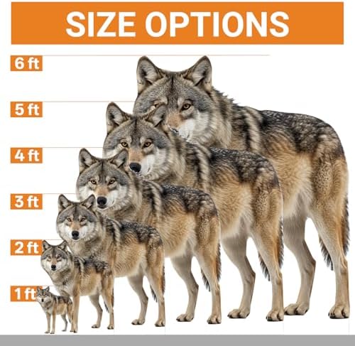 Wolf 6FT Life Size Cardboard Cutout Animal Standup, 1 PC - Image 2