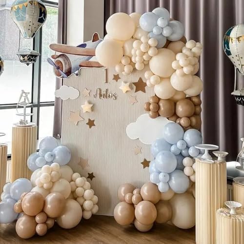Voircoloria 130pcs White Sand Balloons Garland Arch Kit, 18 12 10 5 Inch - Image 5