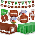 99PCS Football Party Tableware Supplies,Touchdown Birthday Party Decoration by FightingtoAchieve