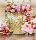 Light Gold Shimmer Wall Backdrop, 24pcs Sequin Panels by KateBackdropforPhotography