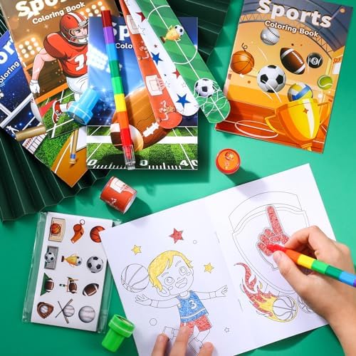 BenLouis 96Pcs Sports Coloring Set for Kids Party Favors - Image 4