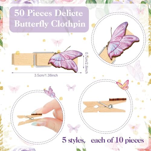 Patelai 321 Pcs Butterfly Baby Shower Decorations Games Supplies Serves 50 - Image 4