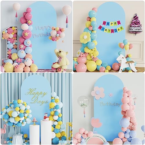 Wokceer 6FT Arch Backdrop Stand and Cover Set, Arch with Dusty Blue Cover - Image 6