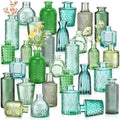 Yaomiao 30 Pcs Glass Bud Vases Centerpieces, Green Series by Yaomiao