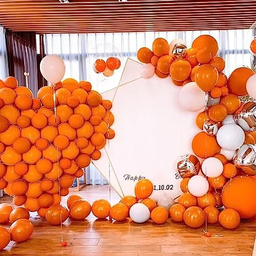 412pcs Orange Balloons 18 12 10 5 Inch Orange Balloon Garland Arch Kit Different Sizes Matte Latex Balloons for Baby Shower Christmas Birthday Festival Happy Fall-Themed Parties Party Decoration - Image 6