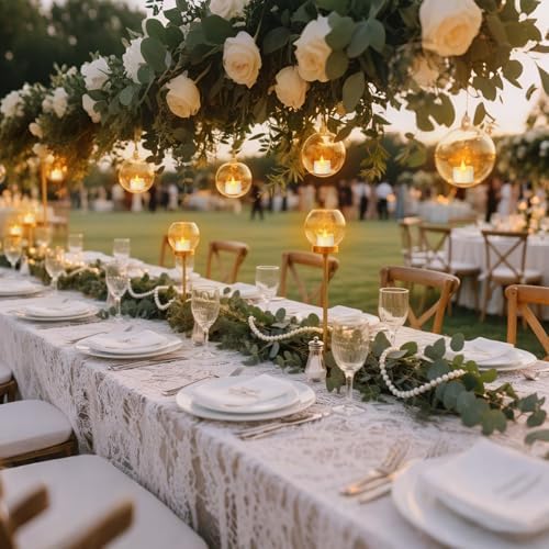 White Flameless Tea Lights - 50 Pack Commercial Grade LED Tea Lights for Large Weddings, Events & Modern Home Decor (White Base, 50 Pack) - Image 3