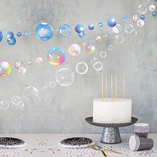 Transparent Bubble Garlands Party Streamers Mermaid Party Decoration,Mix by XIAOMAN