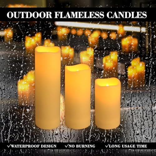 12-Pack LED Flameless Candles with Remote Control - Battery Operated, Timer, Dimmable, 3D Flame Flickering , Perfect for Halloween Christmas Parties,Wedding,Home Decor ,Gift and Special Occasions - Image 5