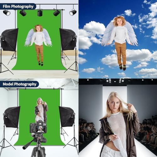 Green Screen Backdrop for Photoshoot Solid Color Background 5x7 ft - Image 3