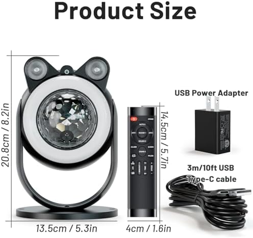 Party Lights DJ Disco Light Disco Ball Lights with Star Projector Sound Activated Strobe for Parties, Bar, Birthday, Wedding, DJ, Pub, Holiday, Event Live Show, Christmas, Living Room, Decorations - Image 5