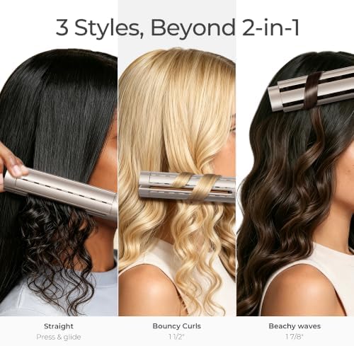 TYMO AIRQ Dual-Size Airflow Flat Iron Hair Straightener and Curler 2 in 1 - Image 5