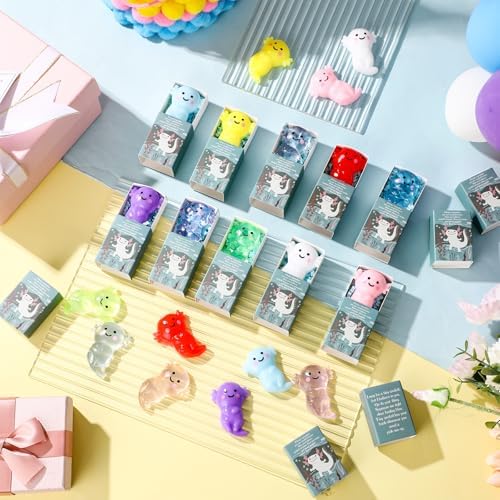 60 Sets Positive Gifts Axolotl Party Favors with Support Boxes - Image 4